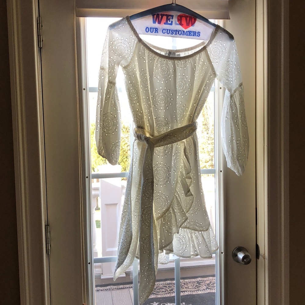 White eyelet dress